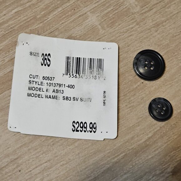 Arnold Brant Mens Size 36S Blue Blazer Sports Coat Wool Blend MSRP $299.99 - Picture 5 of 8